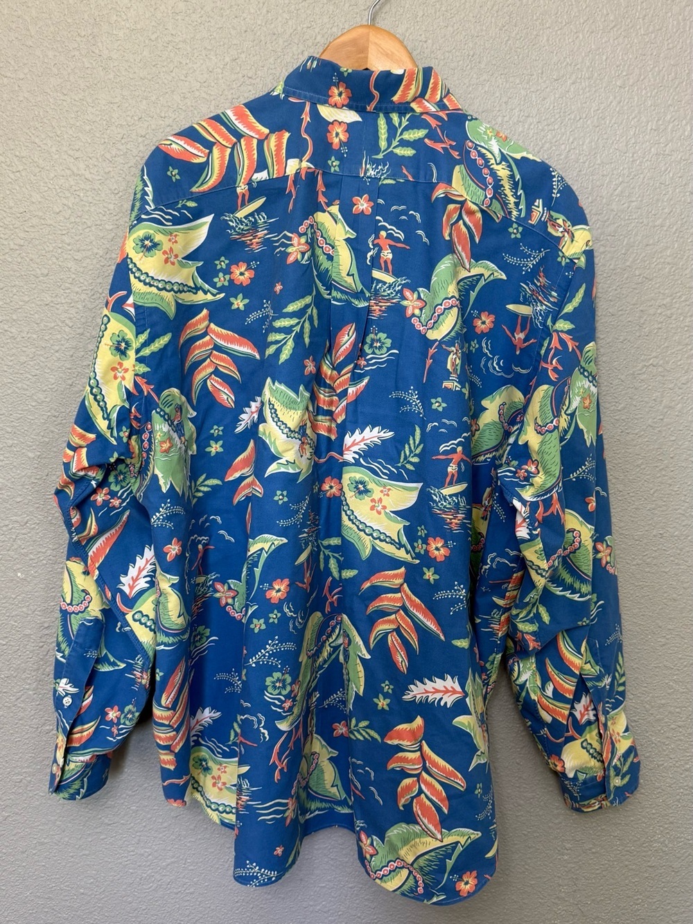 Polo Ralph Lauren | Classic Fit Long Sleeve Floral Aloha Button Down Shirt | 2XB - Picture 3 of 5